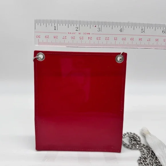 Dior Rouge Chain Red and Black Makeup Bag